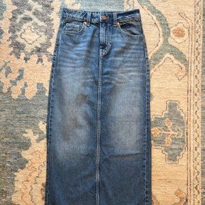 NWT Divided Denim Midi Skirt